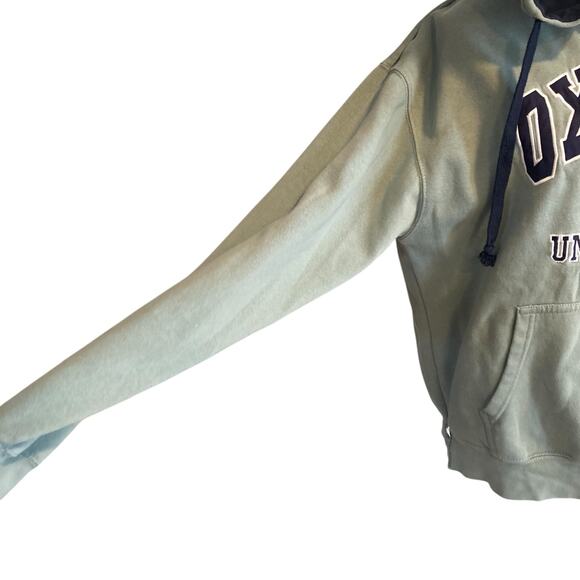 Oxford University Green College Crest Coat Of Arms Long Y2K Hoodie Size Large - Picture 12 of 16